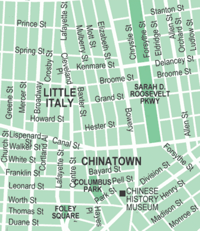 Get Around NYC s Chinatown And Little Italy With This Map 