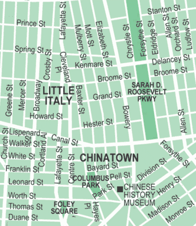 Get Around NYC S Chinatown And Little Italy With This Map Get Around NYC s Chinatown And Little Italy With This Map