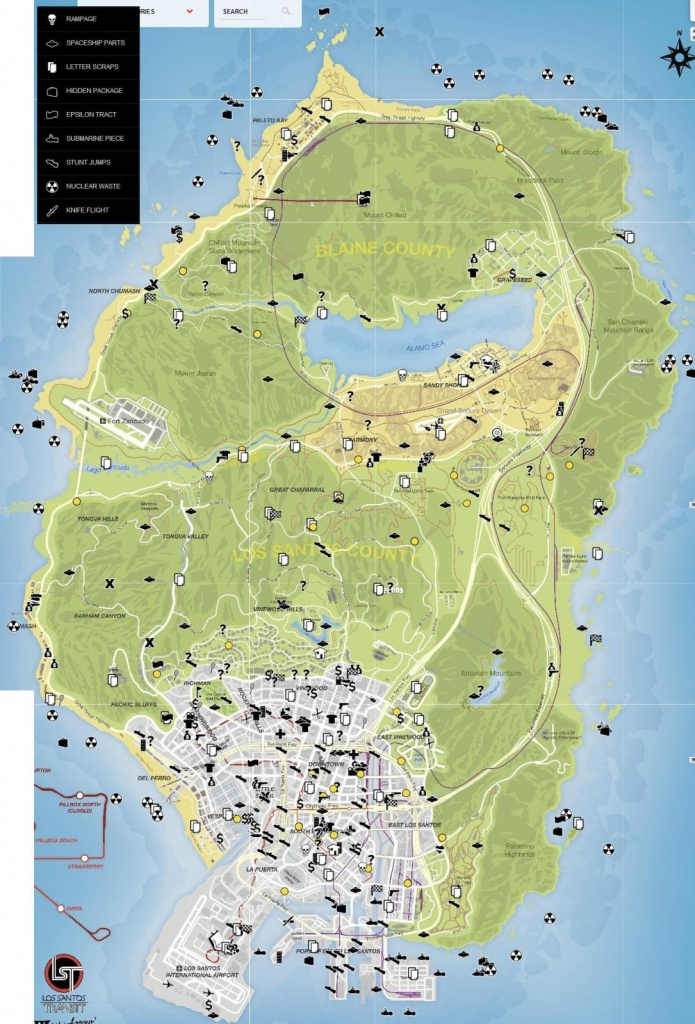 Gta 5 Full Size Game Map Youtube Gta 5 Printable Map 