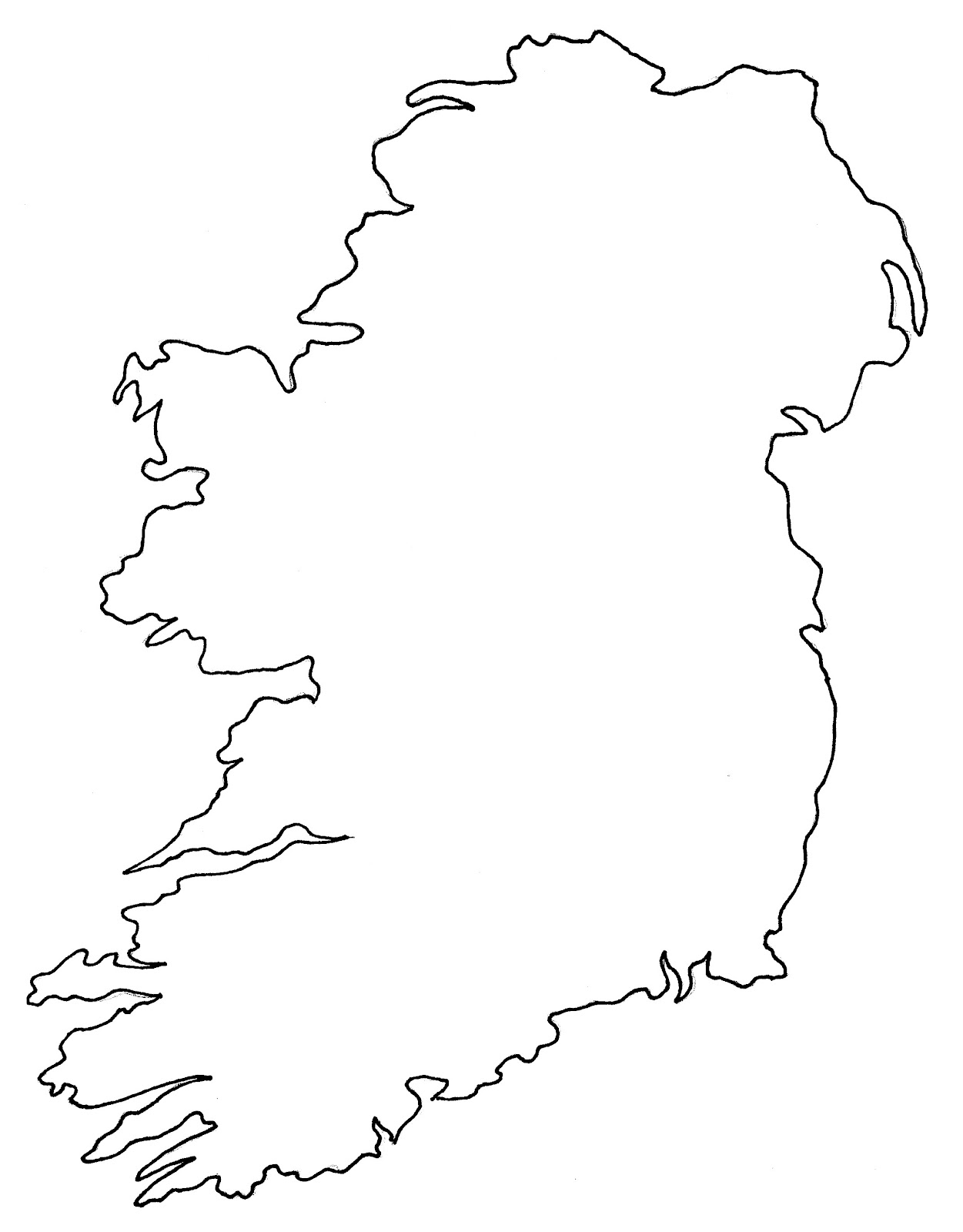 Ireland Blank Map Ireland Map Geography Political City