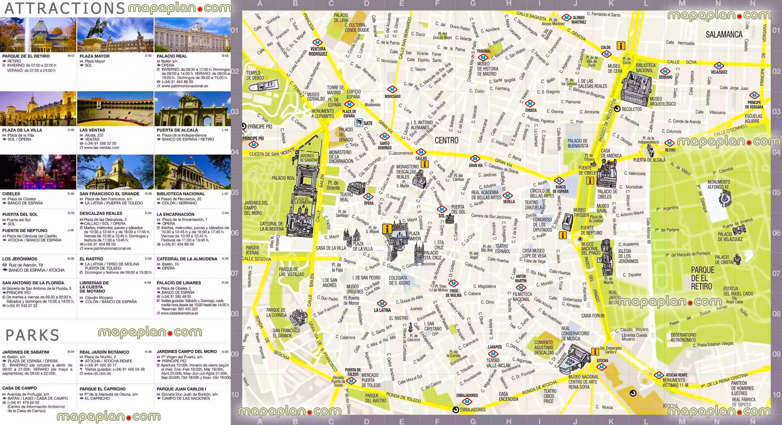 Madrid Map Printable Walking Map Of Favourite 