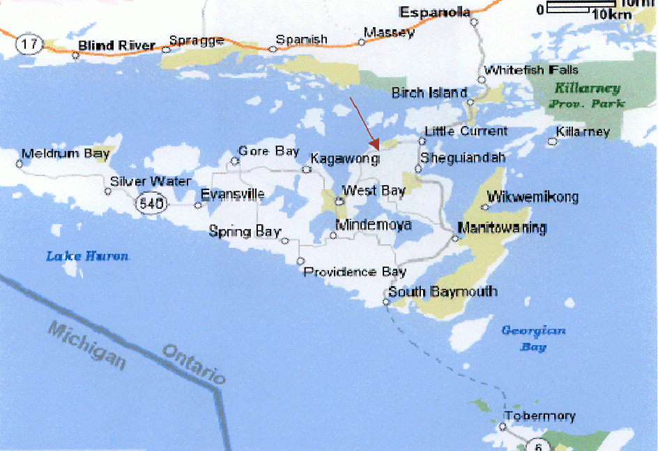 Manitoulin Island Map