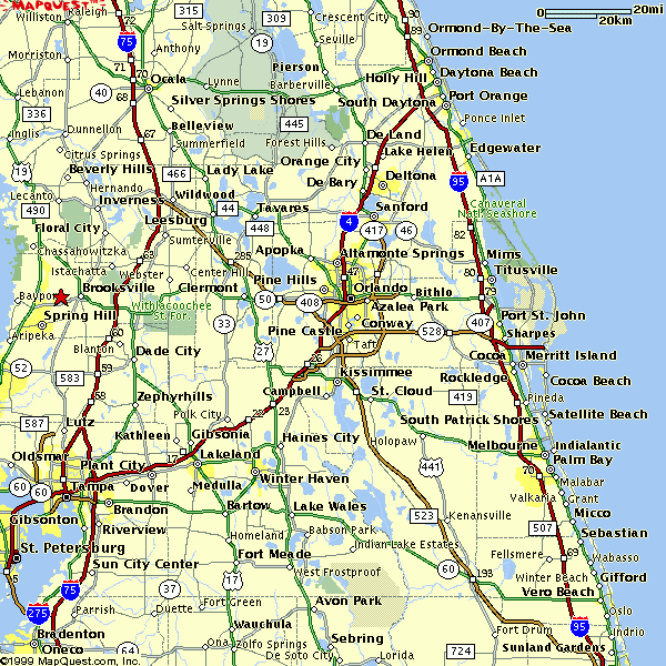 Map Of Central Florida Bing Images Map Of Central 