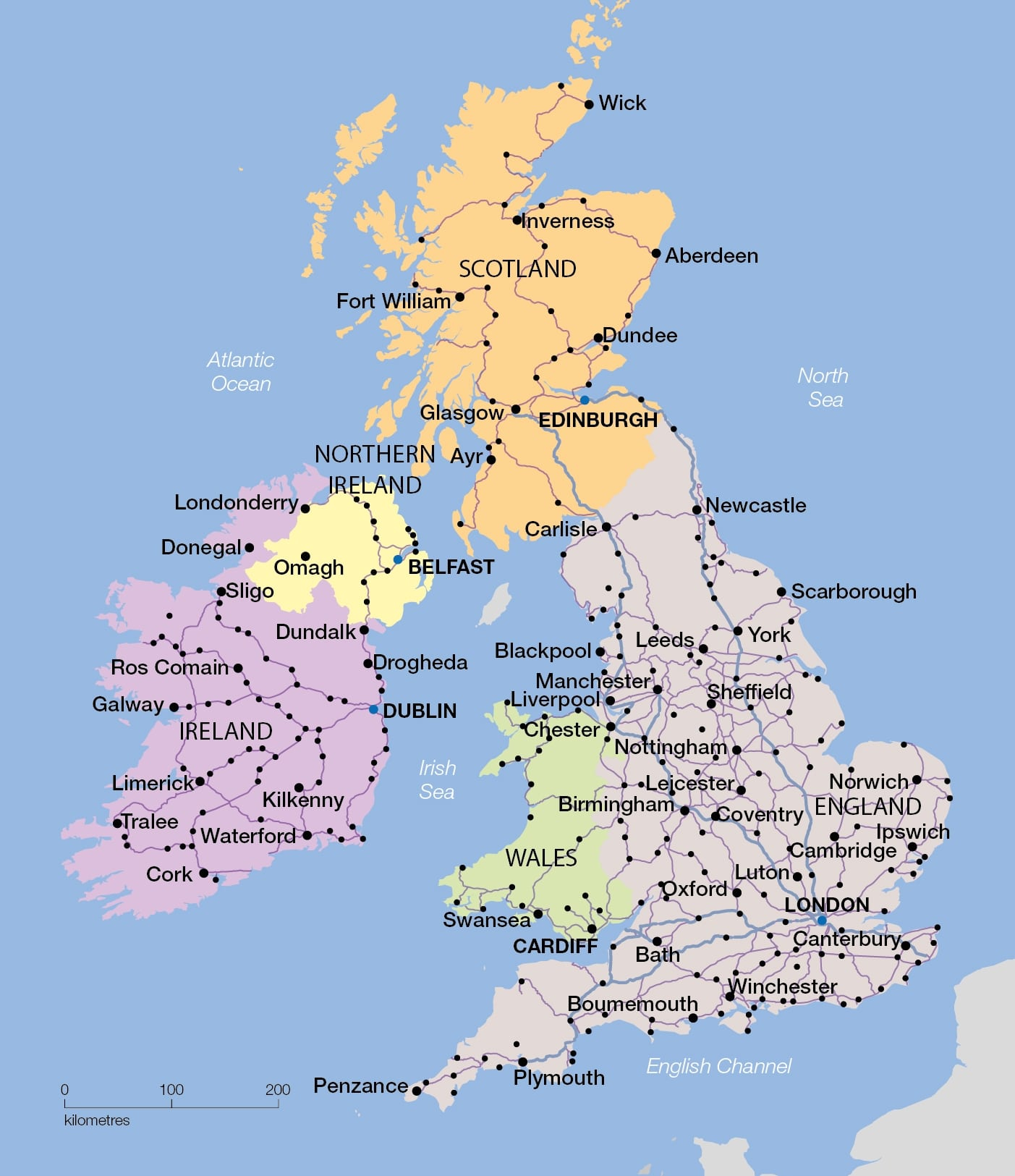 Map Of England Scotland Oppidan Library