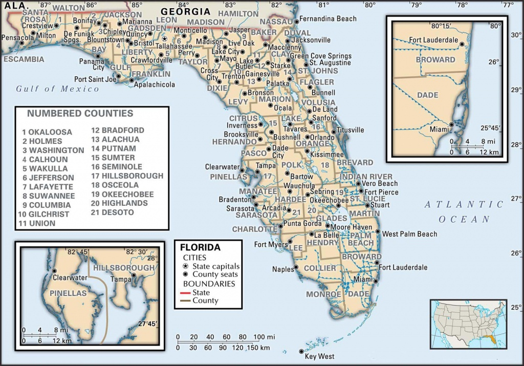 Map Of Florida West Coast Towns Printable Maps