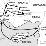 Map Of Paul s First Missionary Journey Paul s Missionary