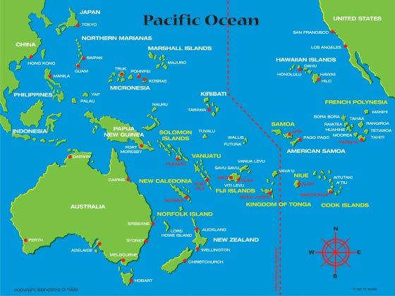 Map Of South Pacific Pacific Map South Pacific Islands 