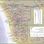 Namibia Physical Map