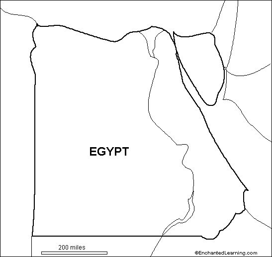 Outline Map Egypt Egypt Map Classical Conversations