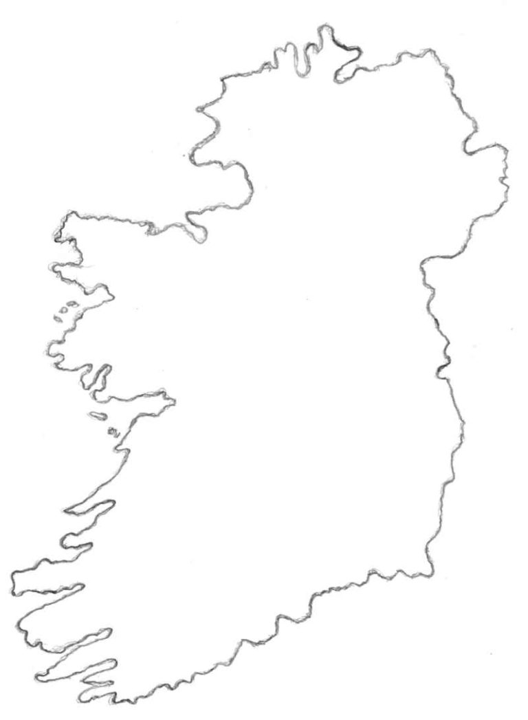 Outline Map Of Ireland 1stEarlyEd