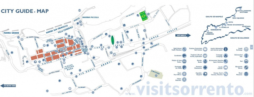Printable Street Map Of Sorrento Italy Printable Maps Printable Street Map Of Sorrento Italy Printable Maps