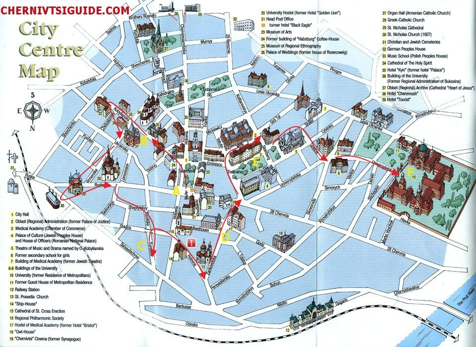Sightseeing Attractions In Vienna Vienna Tourist Map 