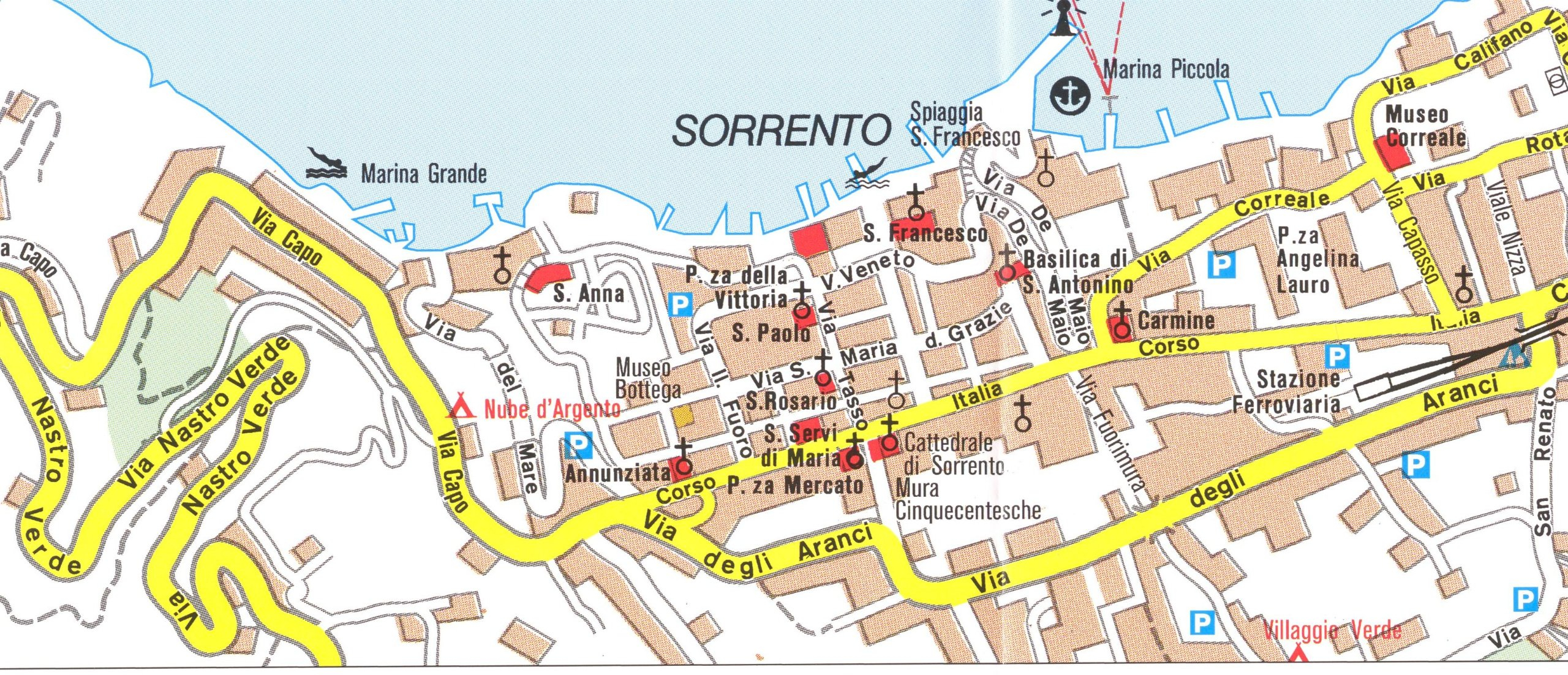 Sorrento Italy Map