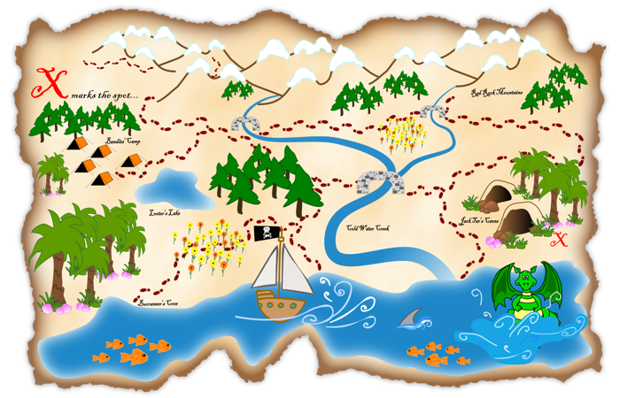 Treasure Map Outline Clipart 20 Free Cliparts Download 