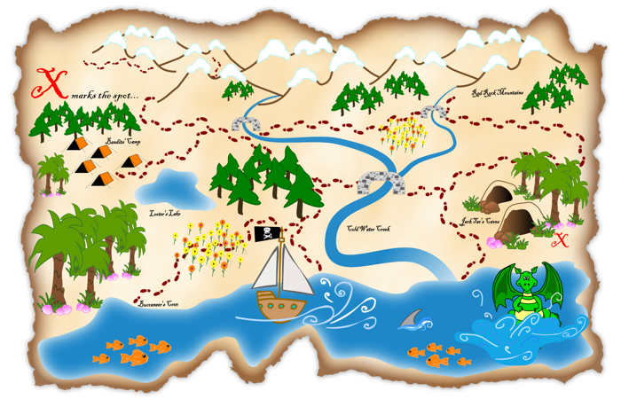 Treasure Map Outline Clipart 20 Free Cliparts Download