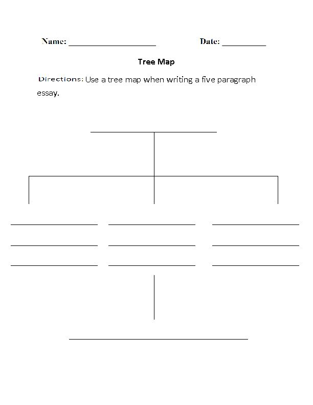 Tree Map Graphic Organizers Worksheets Graphic