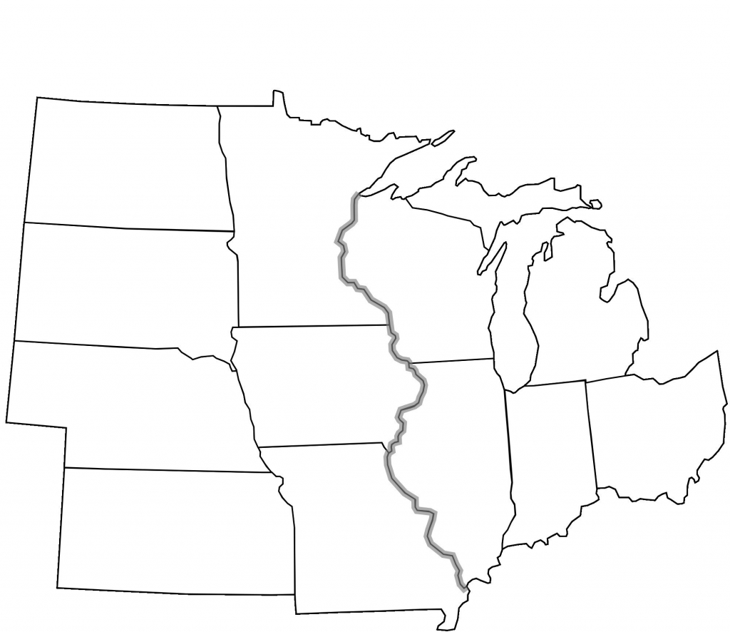 Us Midwest Region Map Blank Quiz Usa Fine Games 