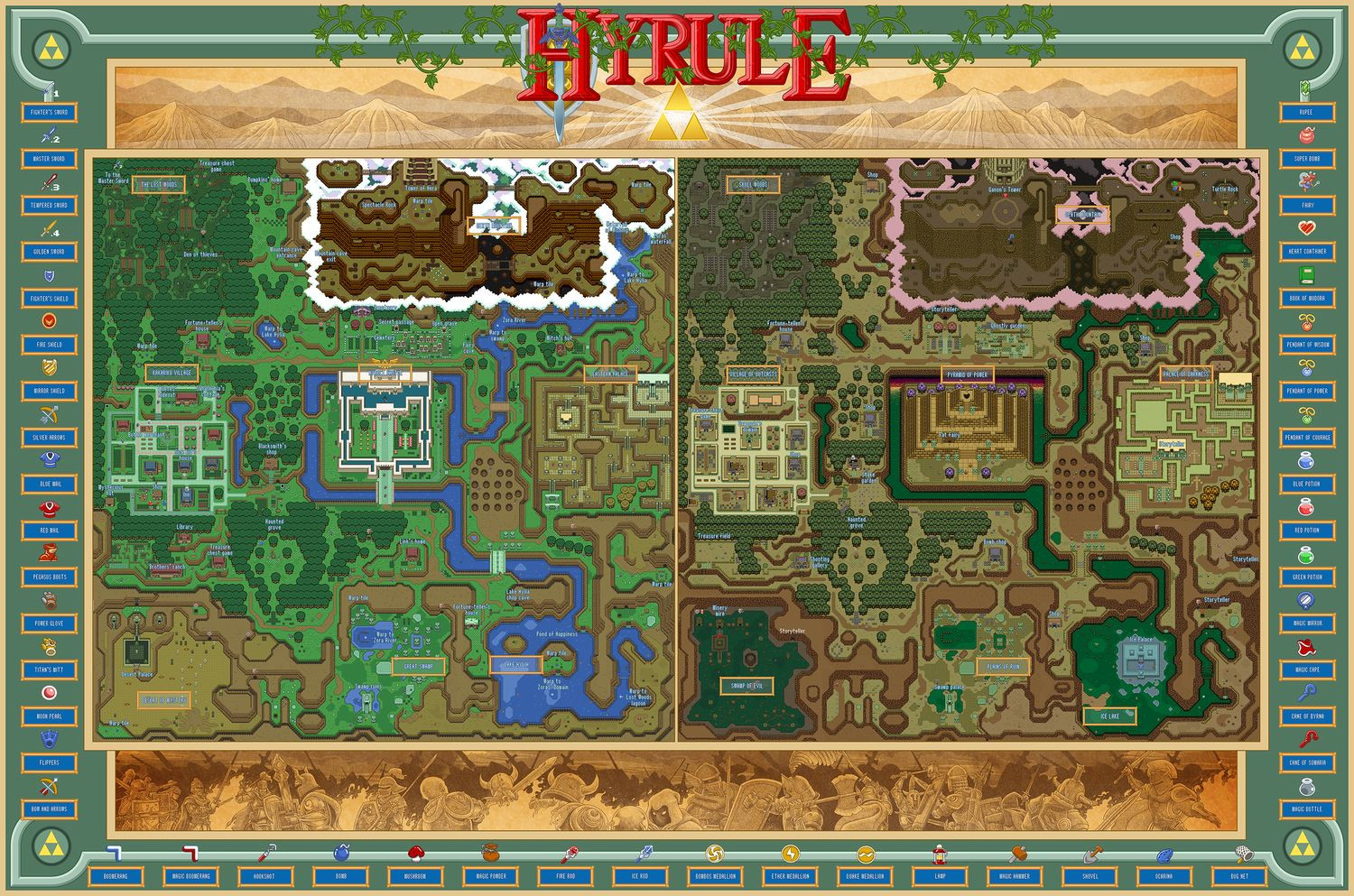10 Best Of Printable Map Legend Of Zelda Printable Map
