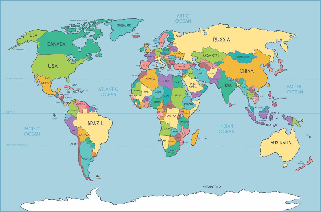 10 Best Simple World Map Printable Printablee 10 Best Simple World Map Printable Printablee