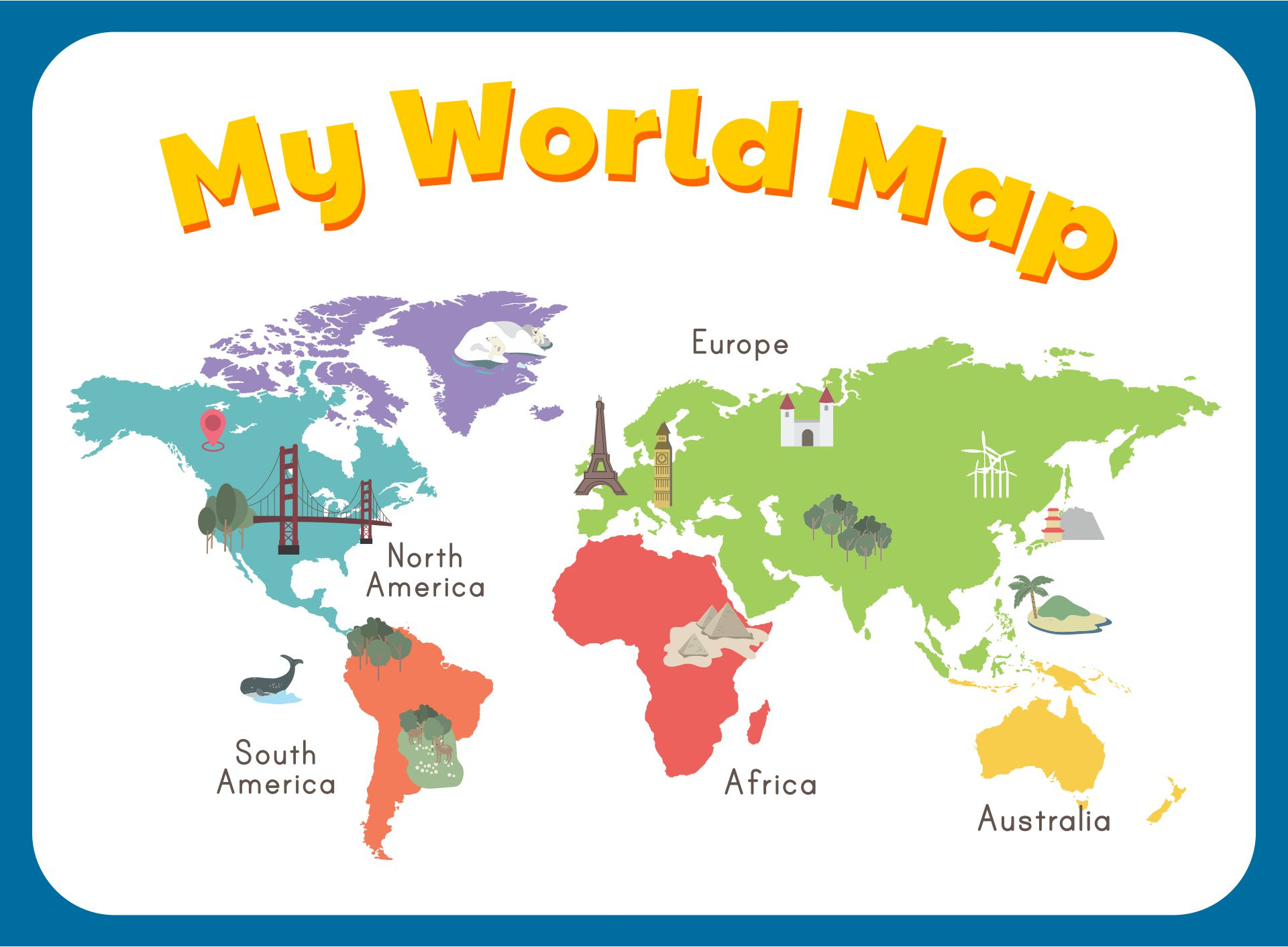 10 Best Simple World Map Printable Printablee 10 Best Simple World Map Printable Printablee