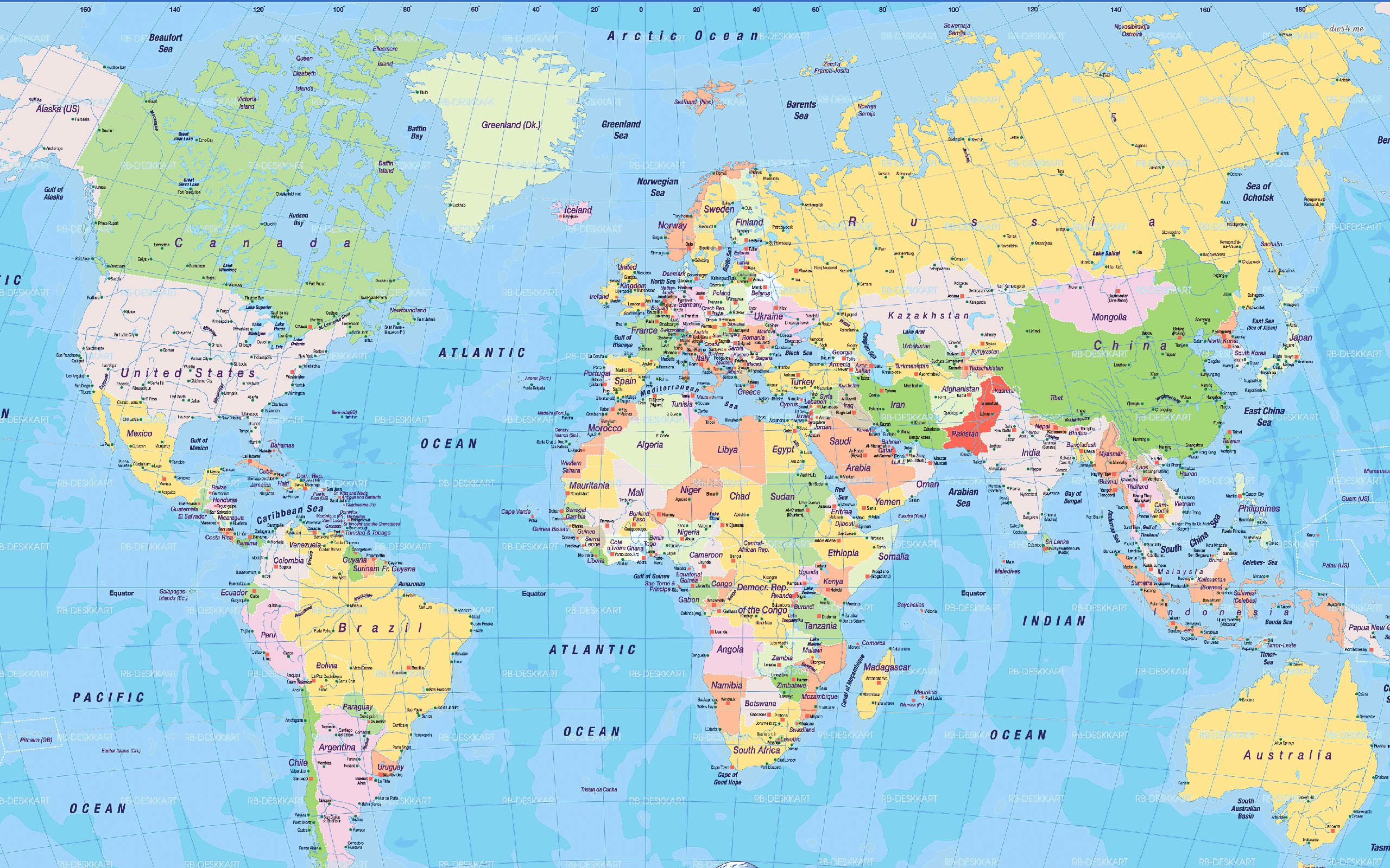 2560x1600 World Map 6 World Map Printable 