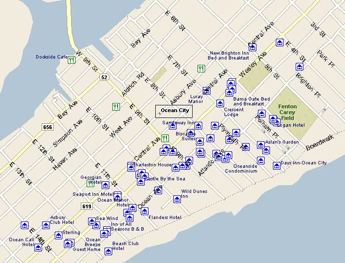 29 Ocean City Nj Street Map Maps Database Source