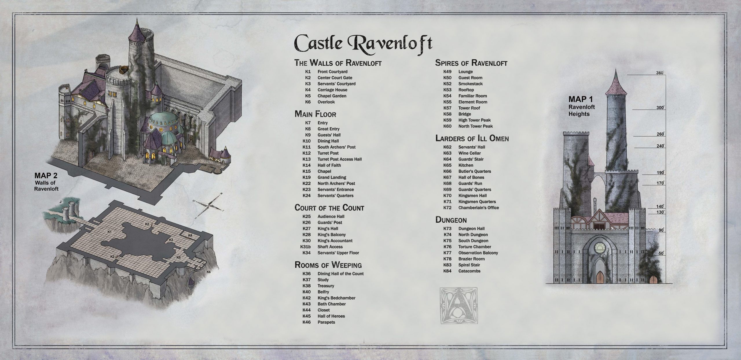 30 Map Of Castle Ravenloft Maps Database Source