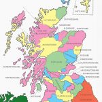 A Map Of Historical Scottish Counties Scotland Map Map
