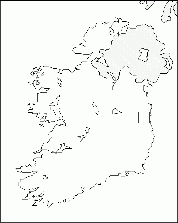 Abcteach Printable Worksheet Blackline Map Ireland