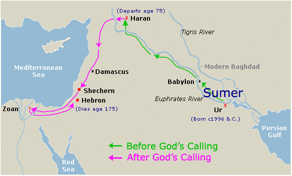 ABRAHAM S JOURNEY TO LAND OF CANAAN