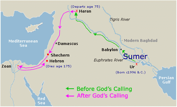 ABRAHAM S JOURNEY TO LAND OF CANAAN ABRAHAM S JOURNEY TO LAND OF CANAAN