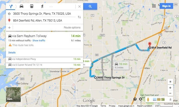 Add Google Maps Driving Directions To Your Website