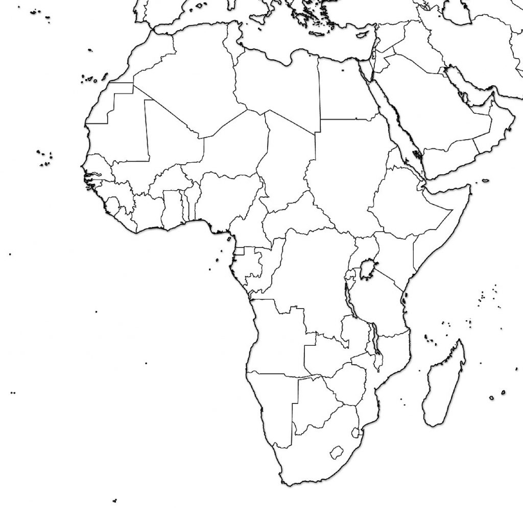 Africa Blank Political Map Maplewebandpc Regarding Blank 