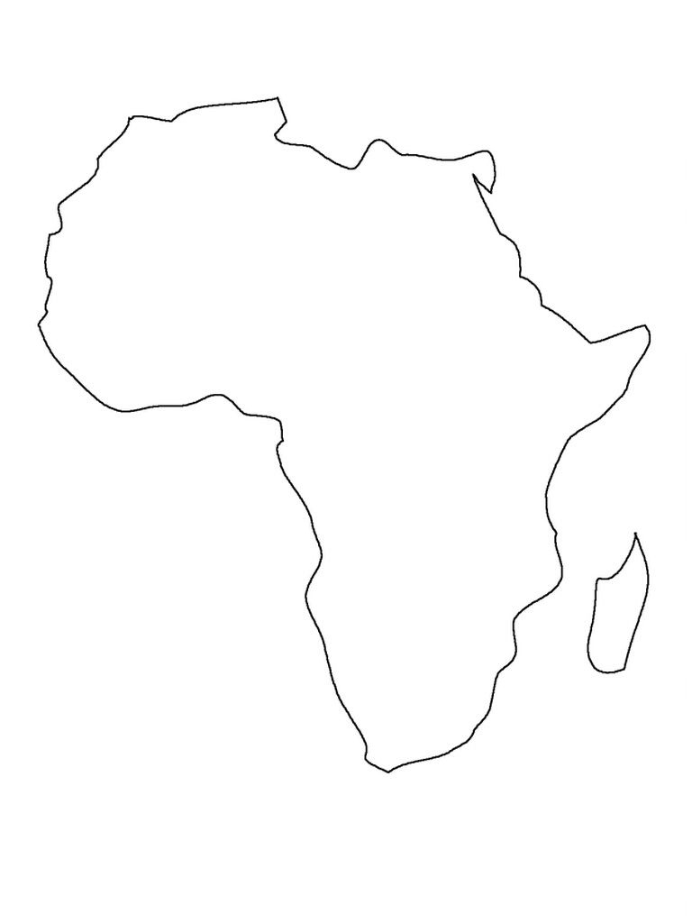 Africa Outline Map Printable Printable Maps