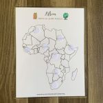 Africa Puzzle Map Kids Printable Learning Worksheet Busy