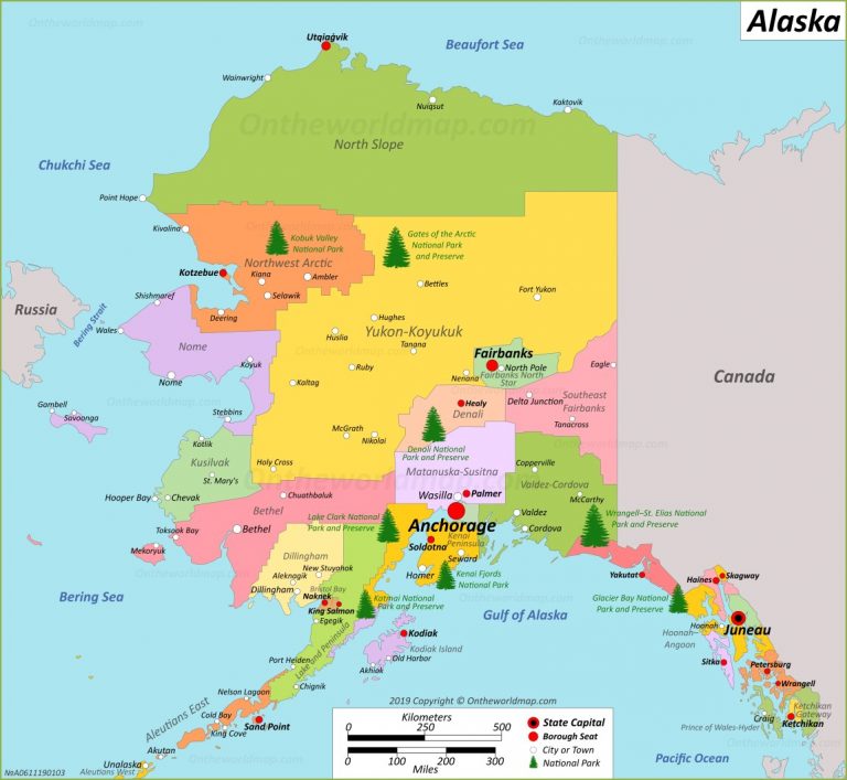 Alaska State Maps USA Maps Of Alaska AK
