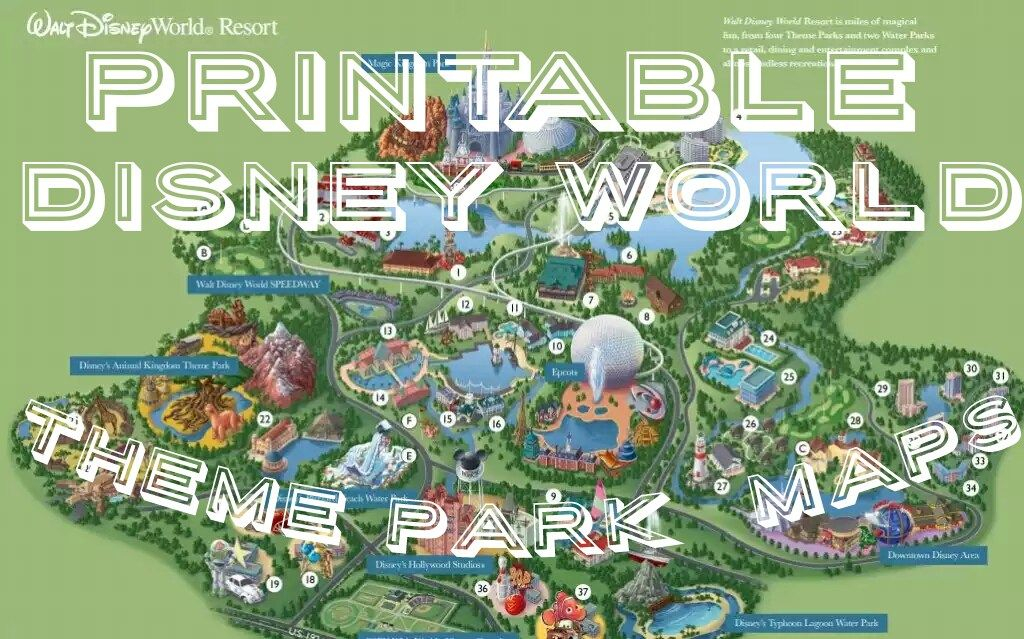 All Walt Disney World Resort Theme Park Maps Theme Park All Walt Disney World Resort Theme Park Maps Theme Park
