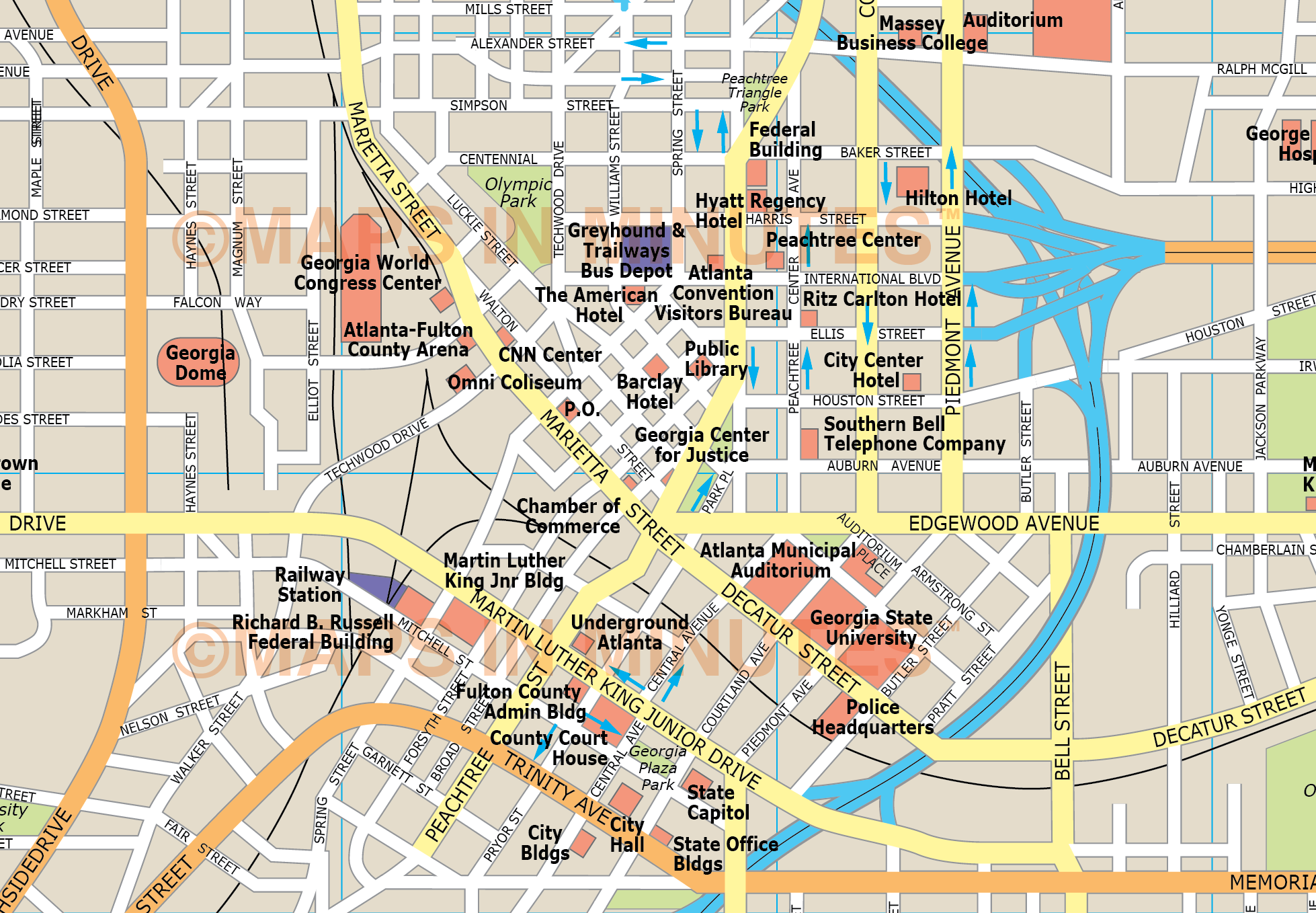 Atlanta City Map