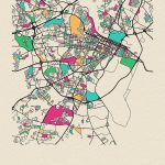 Augusta Georgia City Map Digital Art By Inspirowl Design