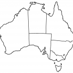 Australia States Blank Mapsof