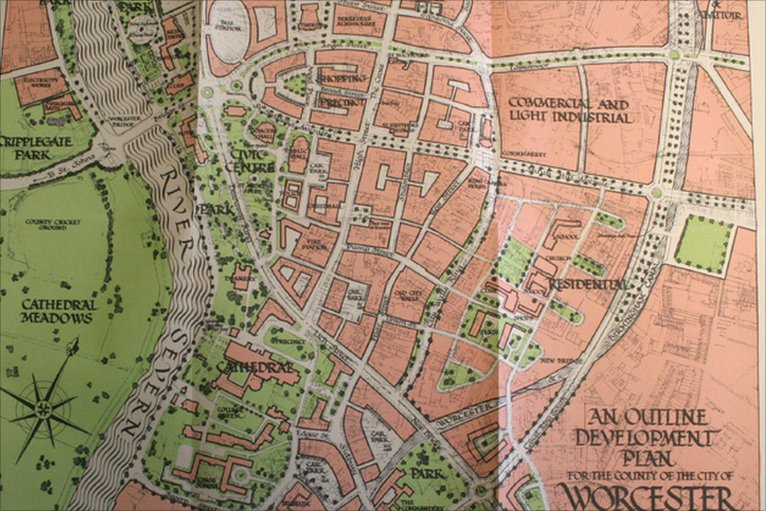 BBC Worcester City The 1946 Plan To Redevelop The City