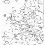 Black And White Political Map Of Europe Map Of The World