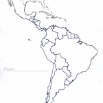 Blank Map Of Central And South America Printable