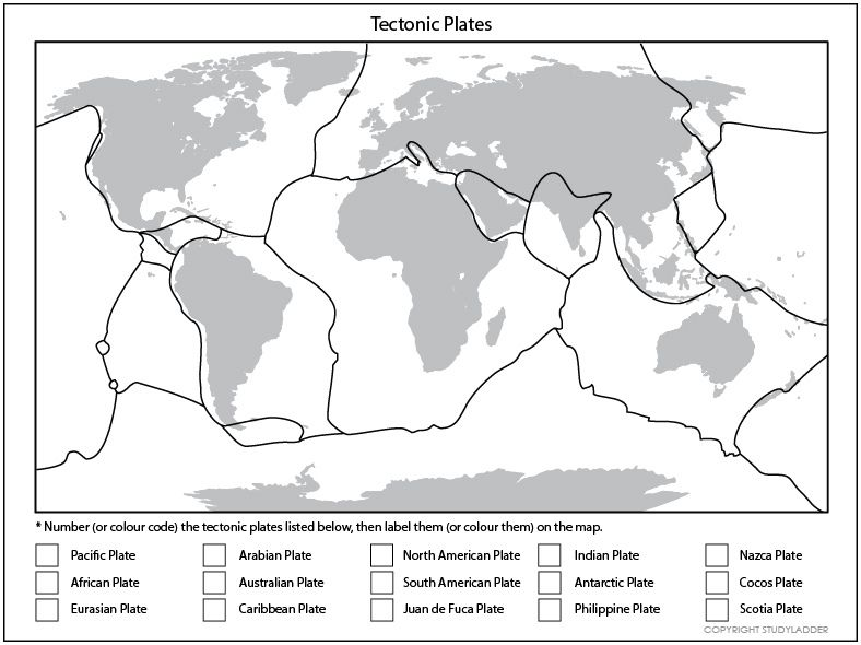 Blank Map Of Earth s Tectonic Plates Google Search 