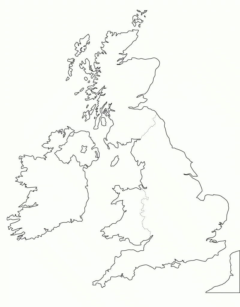 Blank Map Of Ireland And Uk Within Printable Blank Map Of 