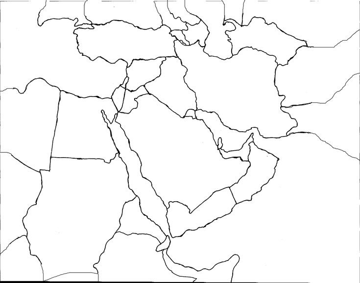 Blank Map Of Middle East For Roundtripticket Me New Maps 