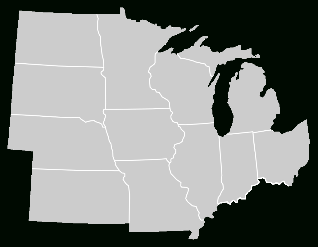 Blank Map Of Midwest States Printable Map Blank Map Of Midwest States Printable Map