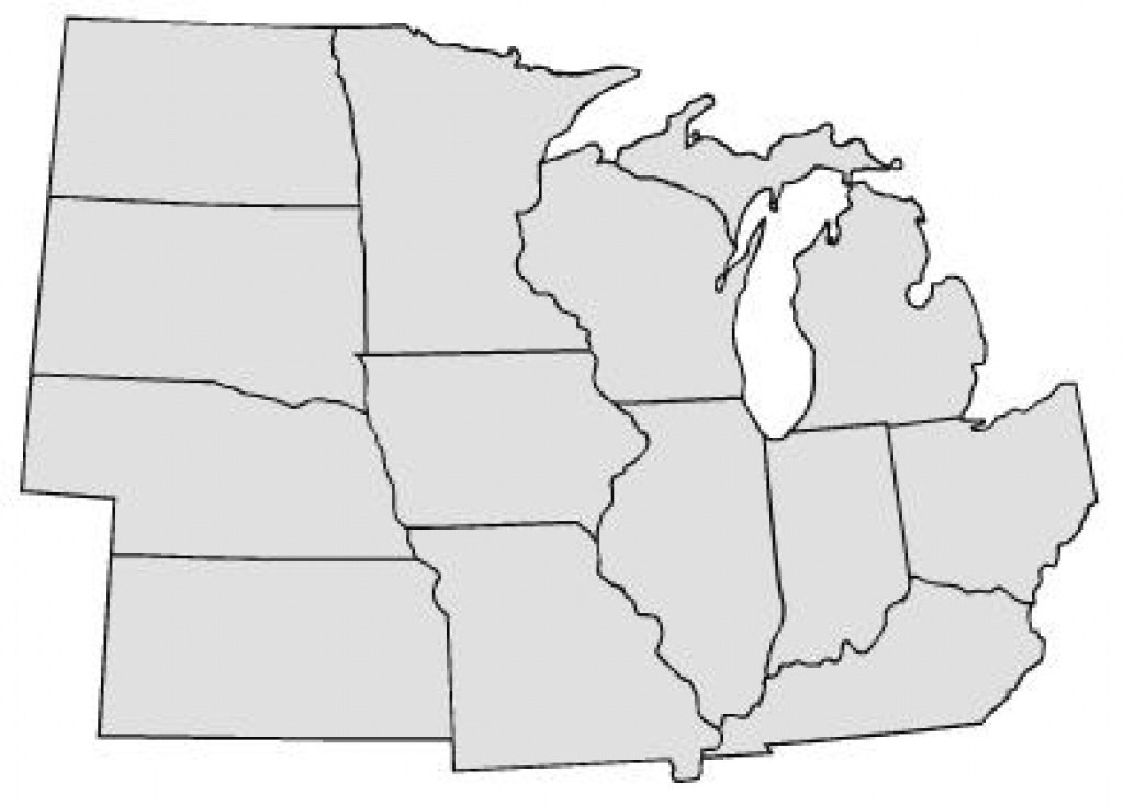 Blank Map Of Midwest States Printable Map