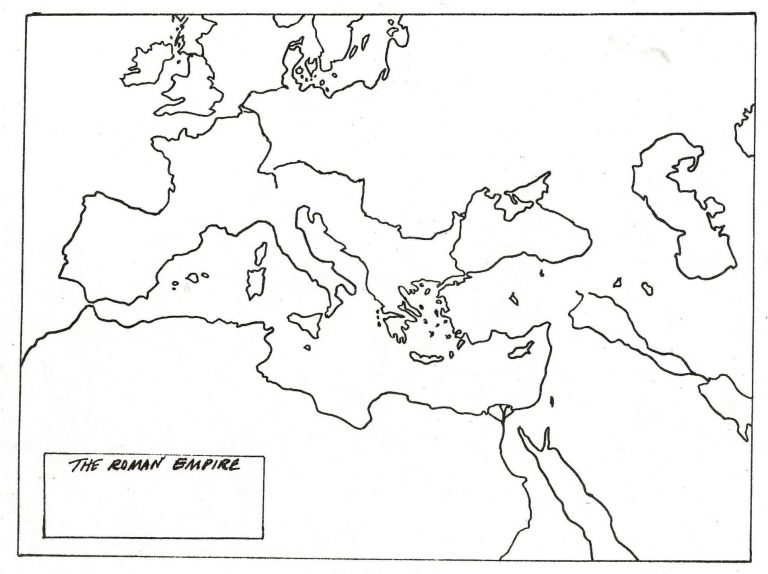 Blank Map Of Roman Empire Ancient Rome Map Roman Empire