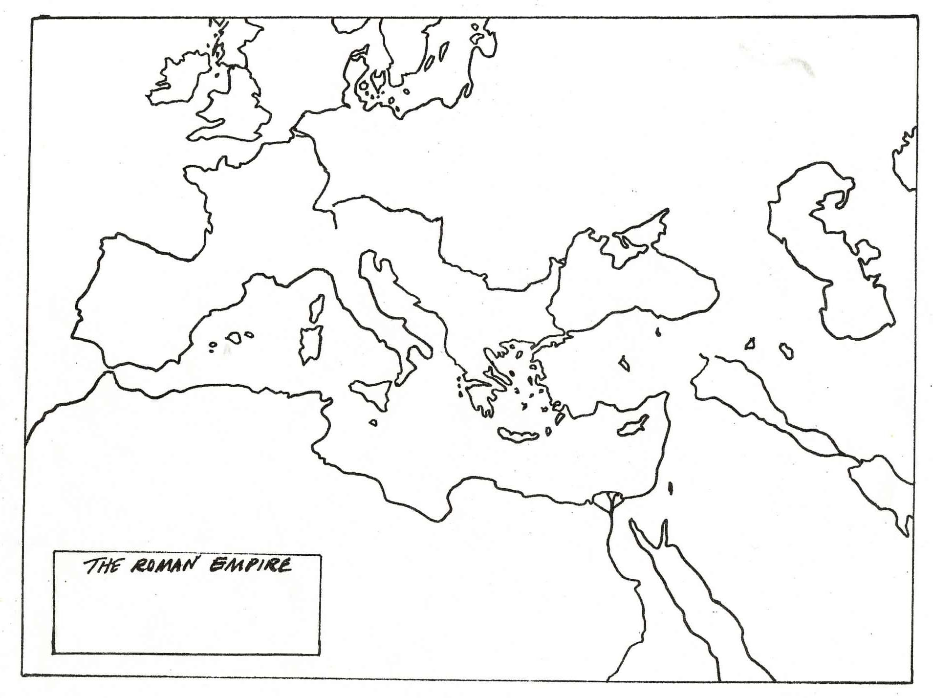 Blank Map Of Roman Empire Ancient Rome Map Roman Empire 